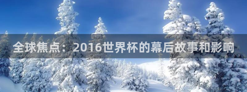 世界杯预选赛亚洲区积分榜：全球焦点：2016世界杯的幕后故事和影响