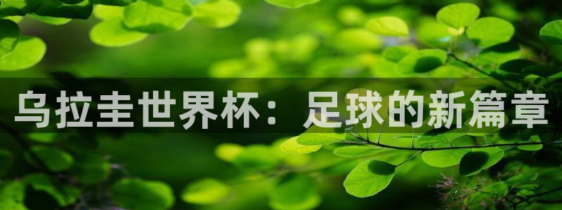 今天所有足球赛程表：乌拉圭世界杯：足球的新篇章